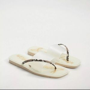 sam edelman clear luciana flip flops